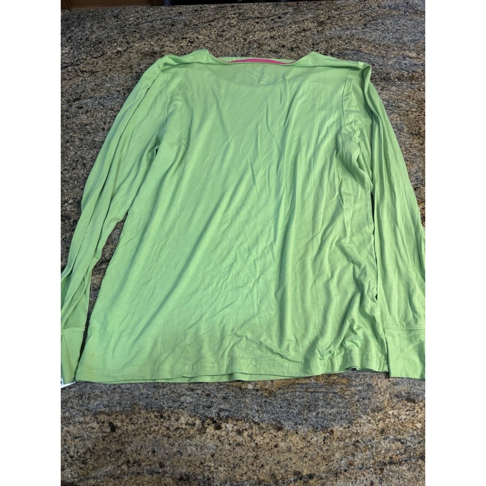 NWT Vera‎ Bradley Women's Coco Knit Layer Long Sleeve Top Green Size L - Picture 2 of 6